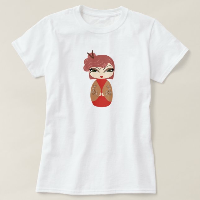 Kokeshi Doll Women's T-Shirt (Design framsida)