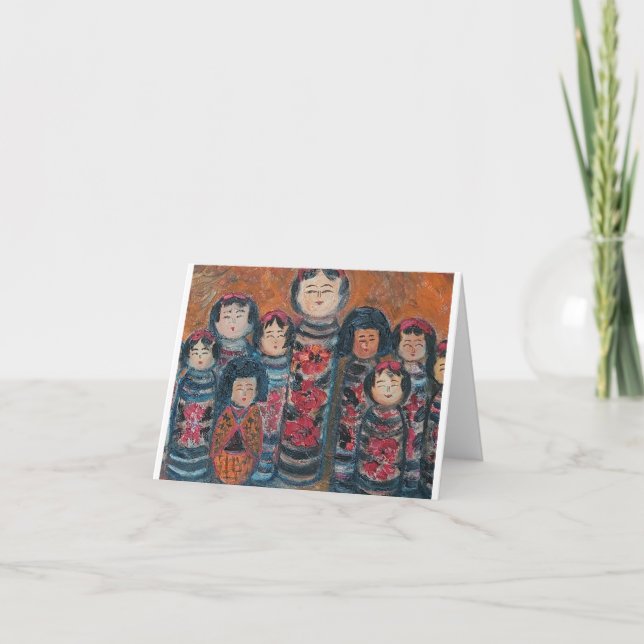 Kokeshi Dollar Kort (Framsida)