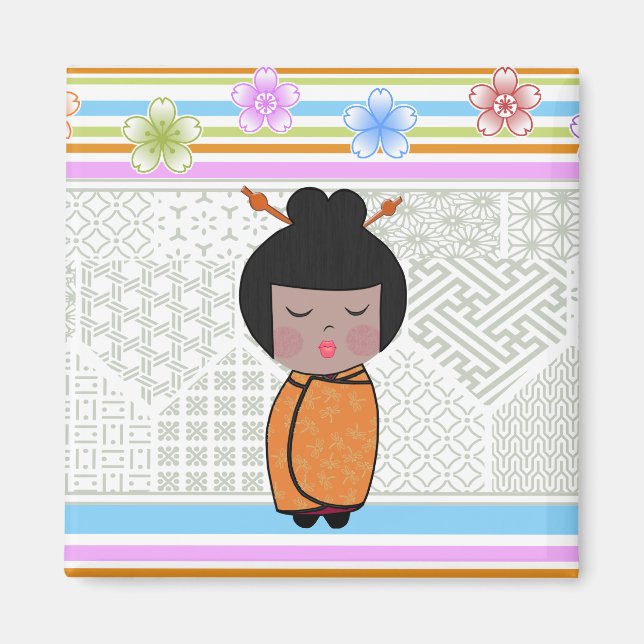 kokeshi dragonflies magnet (Framsidan)