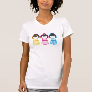 Kokeshi flickor tee shirt