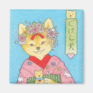 Kokeshi Inu magnet