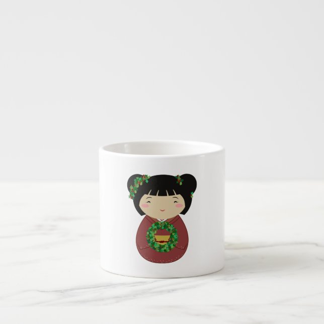 Kokeshi julkran espressomugg (Framsidan)