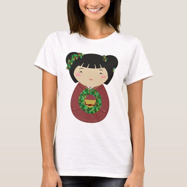 Kokeshi julkran t shirt (Framsida)