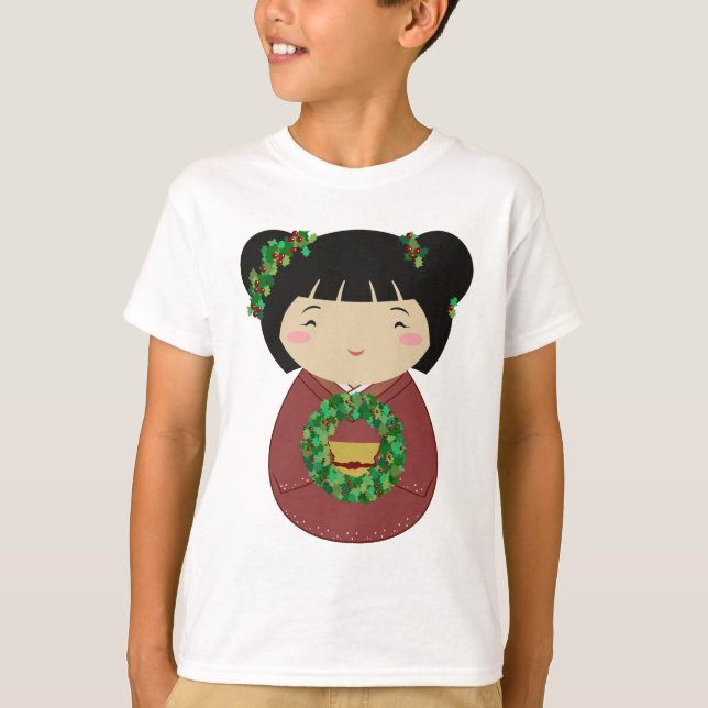 Kokeshi julkran t shirt (Framsida)