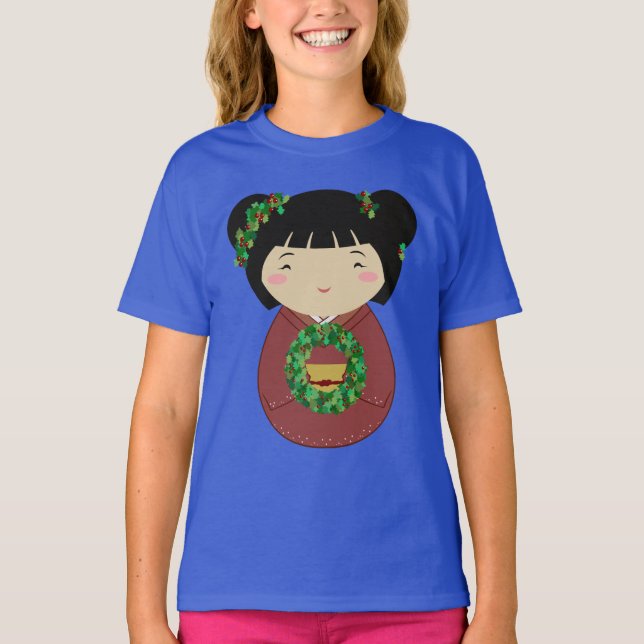 Kokeshi julkran t shirt (Framsida)