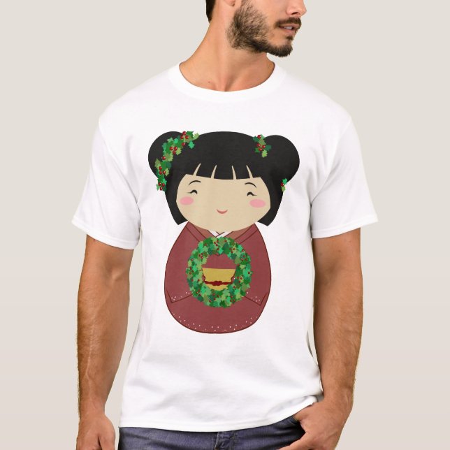 Kokeshi julkran t shirt (Framsida)