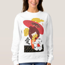 KOKESHI KÄRLEK Chow hund furoshiki valentine