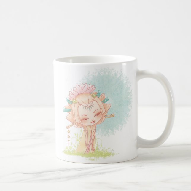 Kokeshi Lotus Kaffemugg (Höger)