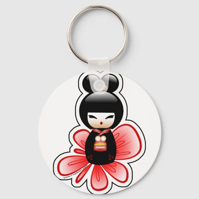 kokeshi-mickey-sfondo-t nyckelring (Framsida)