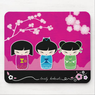 Kokeshi mousepad musmatta