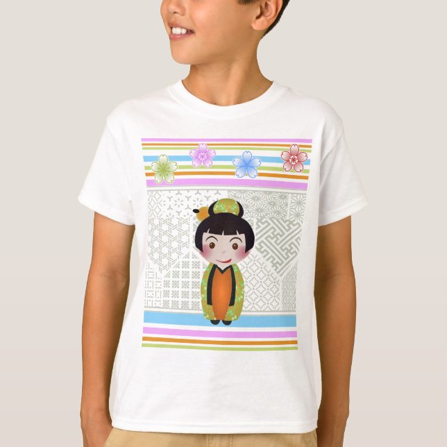 kokeshi noshi tee shirt (Framsida)