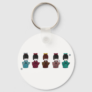 kokeshi nyckelring