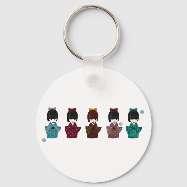 kokeshi nyckelring (Framsida)