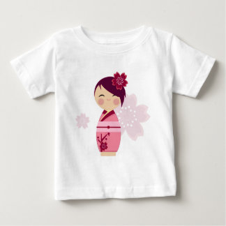 Kokeshi Sakura Baby Tee Shirt