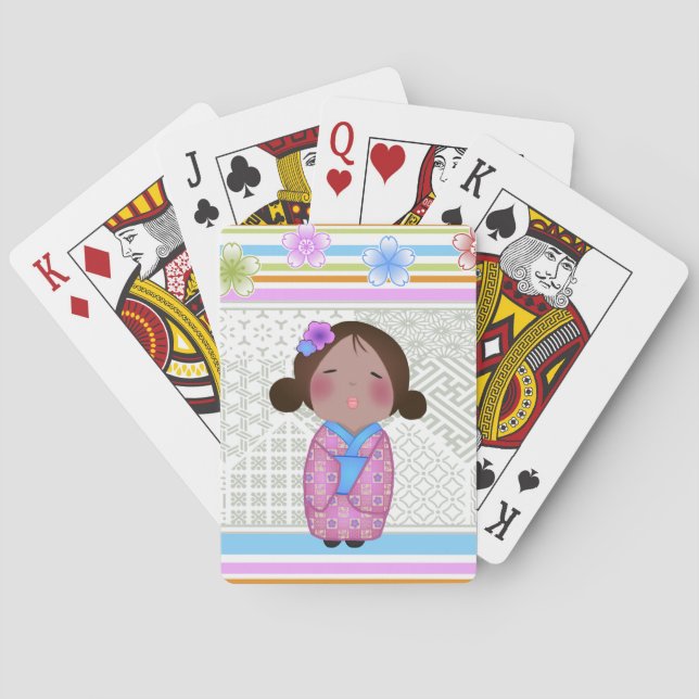 kokeshi sakura casinokort (Baksidan)