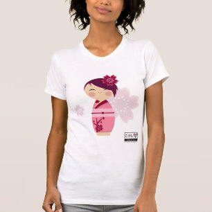 Kokeshi Sakura förstörd utslagsplats T-shirt
