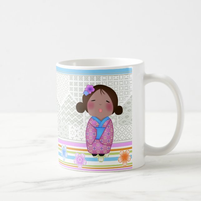 kokeshi sakura kaffemugg (Höger)