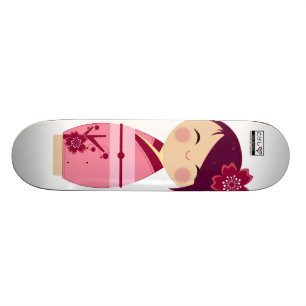 Kokeshi Sakura Sk8board Old School Skateboard Bräda 21,6 Cm