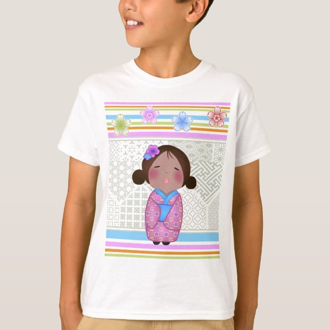 kokeshi sakura t shirt (Framsida)