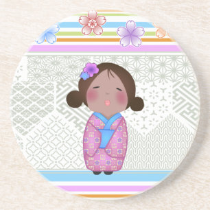kokeshi sakura underlägg sandsten