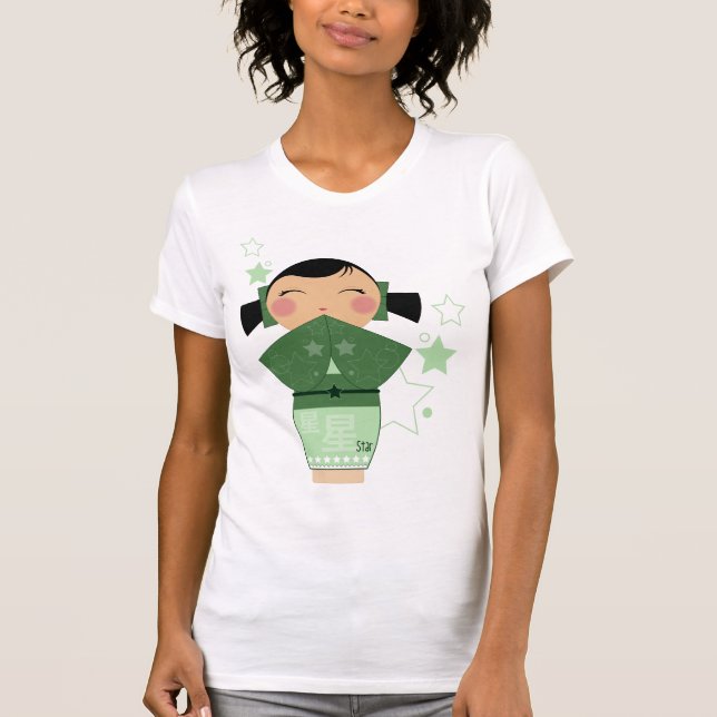 Kokeshi stjärna t-shirt (Framsida)