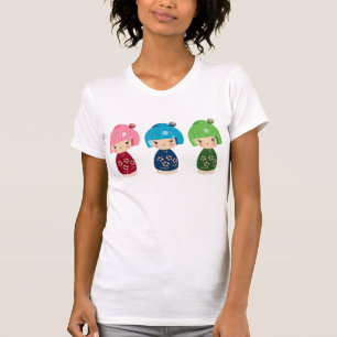 Kokeshi Triplets T Shirt
