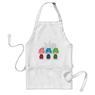 Kokeshi Tripletsförkläde Förkläde