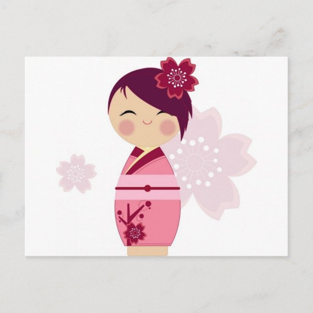 Kokeshi Vykort (Framsida)