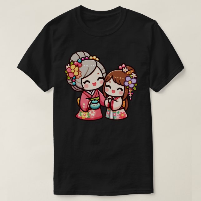 Kokeshis Mor Guiding Light for Daughn T Shirt (Design framsida)