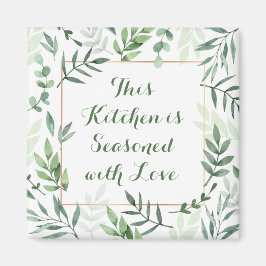 Köket är märkt med kylskåp i Kärlek Magnet