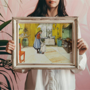 Köket Carl Larsson Vintage Svensk Finkonst Poster