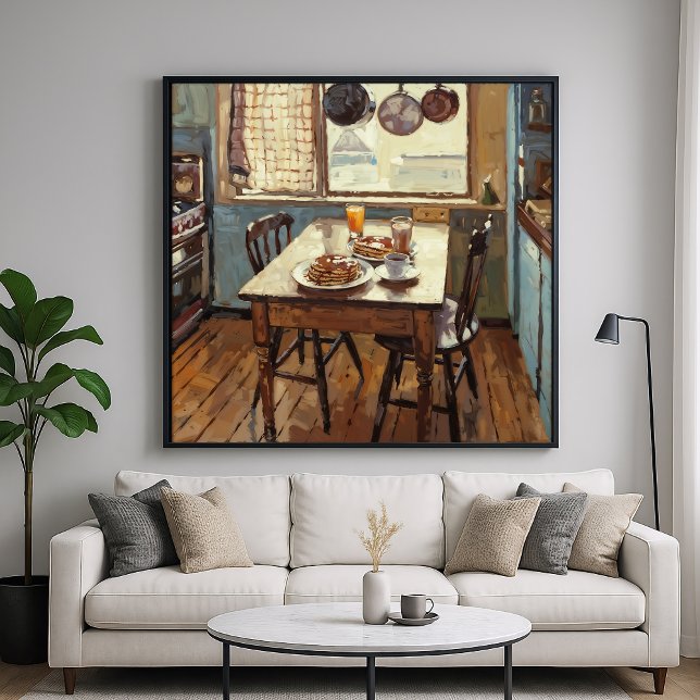 Köket Frukost - Impressionistisk stil Poster (Skapare uppladdad)