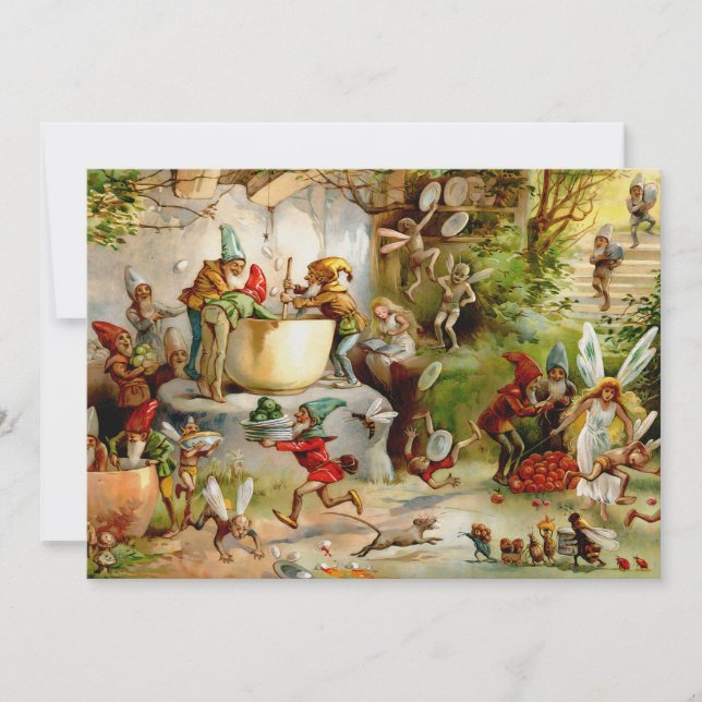 Köket Gnomes - 1895 Inbjudningar (Framsida)