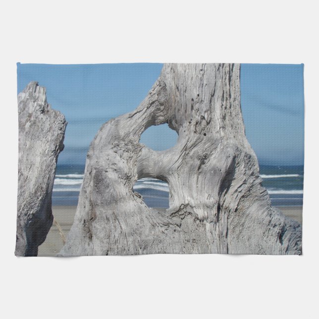 Köket Handdukar anpassade Havsvågor Driftwood (Horisontell)