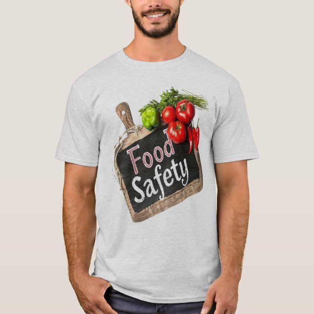 Köket Hygien Krita skylt T Shirt (Framsida)