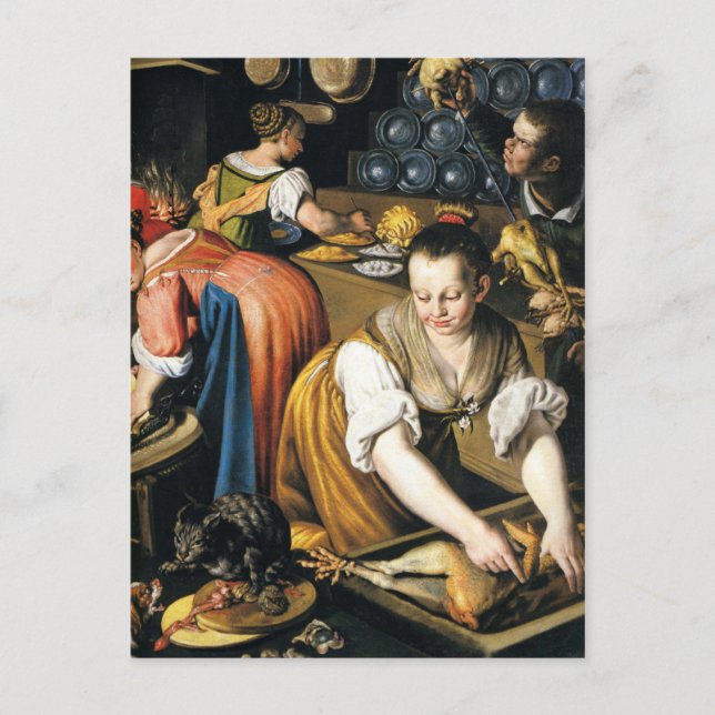 Köket i detalj av Vincenzo Campi Vykort (Framsida)
