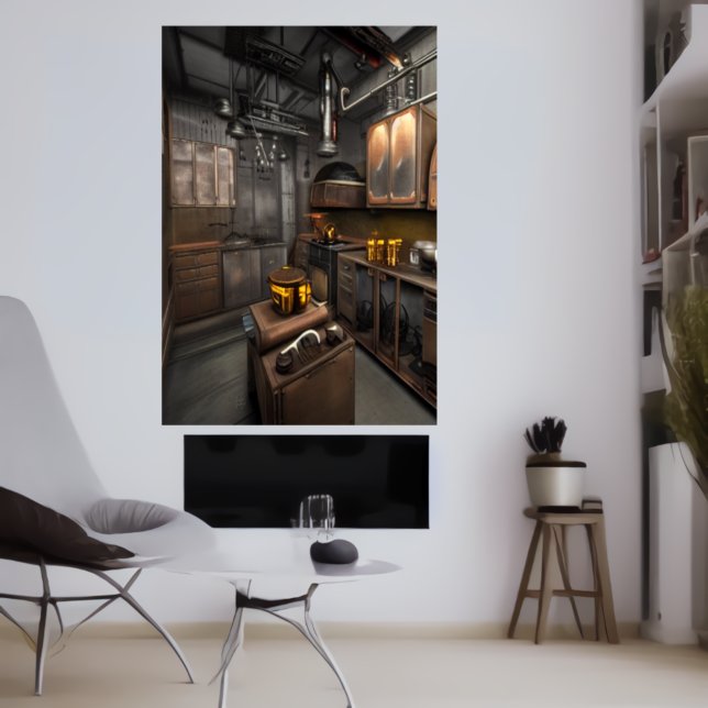 Köket i min lägenhet | AI Art Poster (Skapare uppladdad)
