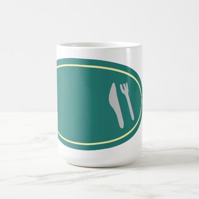 Köket kock kniv gaffel placemat kaffemugg (Center)