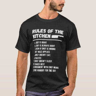 Köket Kock Shirts Regler Matlagning T Shirt