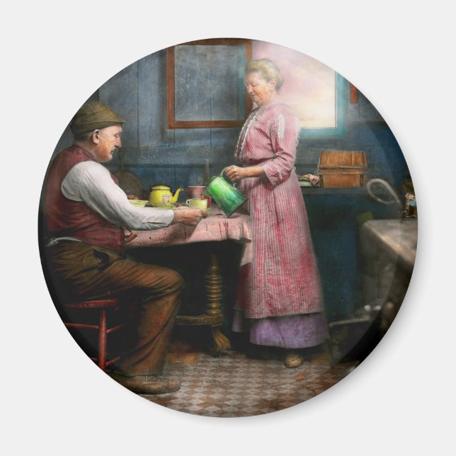 Köket - Morgonkaffe 1915 Magnet (Framsidan)