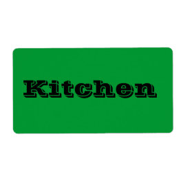 Kökets Flytta-etiketter i Grönt Fraktsedel