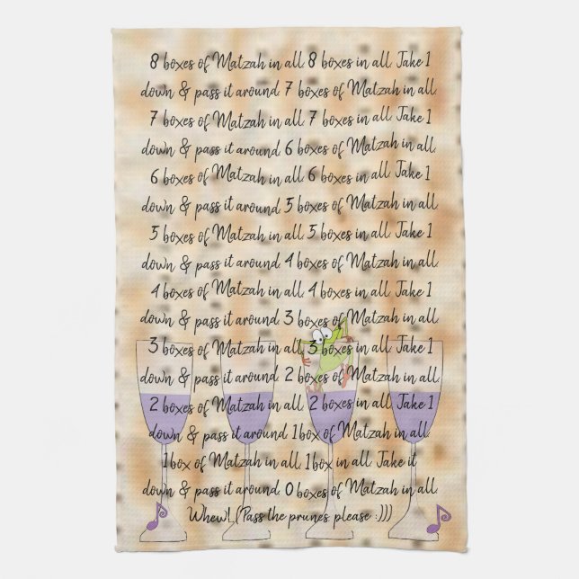 Kökets torn "8 Boxes of Matzah in All" Kökshandduk (Vertikal)