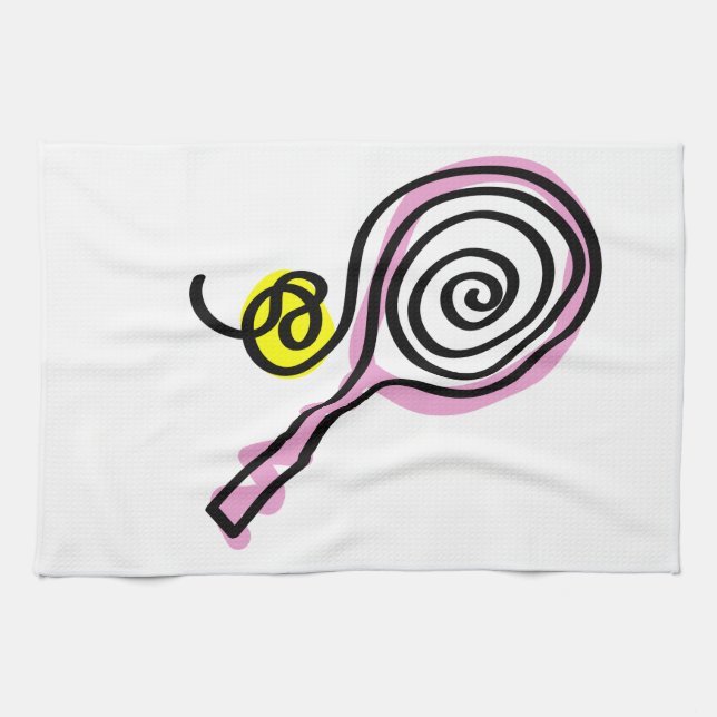 Köketshandduk med tennisutskrift kökshandduk (Horisontell)