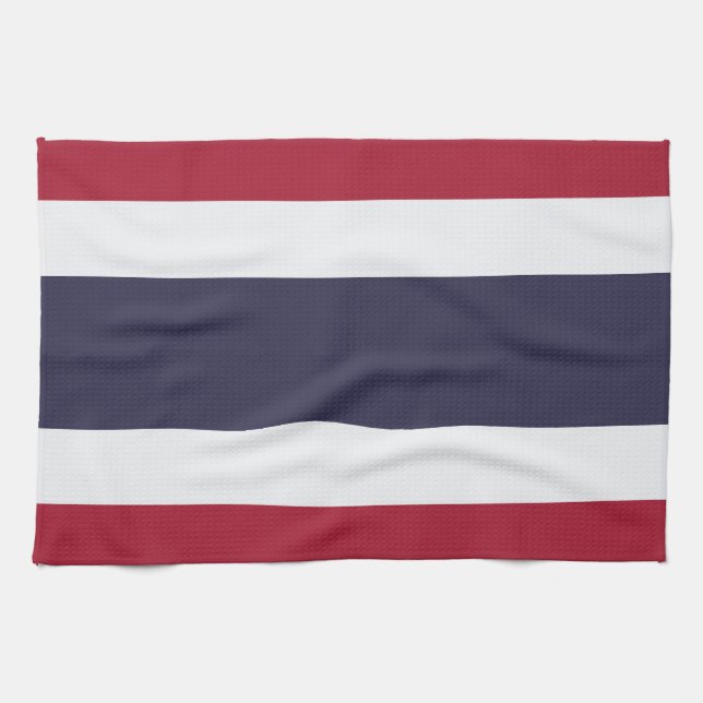 Köketshandduk med Thailands flagga Kökshandduk (Horisontell)