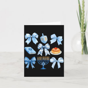 Kokett båge Hanukkah Chanukah Pyjamas Latke Judisk Kort
