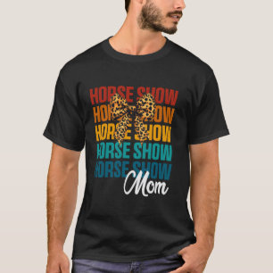 Kokett båge Hästshow Mamma Söt Ryttare Mor T Shirt