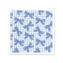 Kokett blå gingham och slingor