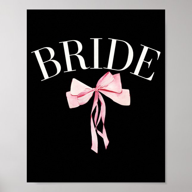Kokett brud med koketta bågar Förlovningsbrida Poster (Framsidan)