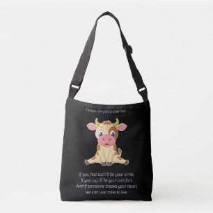 Kokgåva En Cow Loely Ansikte Cow Älskare Gift Axelväska