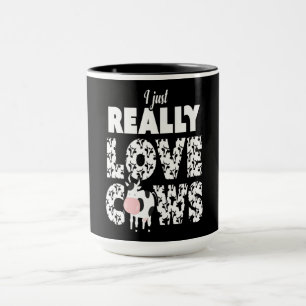 Kokgåva I Endast Cows Älskare Gift med Kärlek Mugg